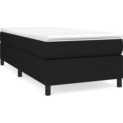 Maison Exclusive - Struttura Letto a Rete a Molle Nero 100x200 cm in Tessuto (1/5)