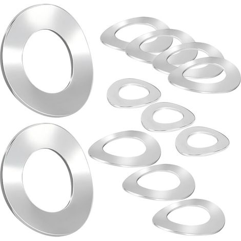 20 Pièces Rondelles Ondulées, Rondelles Ressorts en Acier Inoxydable, Rondelles Metal M10, Rondelles pour Boulon à Vis (1/5)