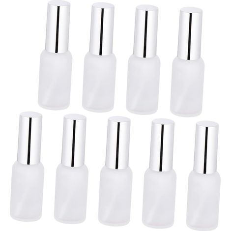Filiyano-Lot de 9 flacons-pompes en verre poli mat pour le conditionnement individuel de parfums et d'huiles essentielles (1/5)