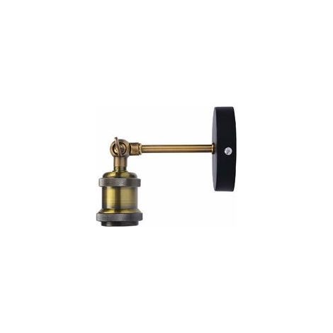 Rétro Lampe Applique Murale Style Industriel Antique Luminaire Réglable Éclairage Vintage Edison Lampe Douille E27 pour pour Maison Bar Restaurants Café Bar Décoration- (1/4)