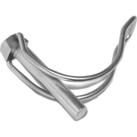 [JAMAIS UTILISÉ] Lot de 10 goupilles rabattables 6 mm x 45 mm pour tuyaux diamètre 40 mm (10 pièces) - 6 mm x 45 mm - goupilles de sécurité pour tuyaux (1/4)
