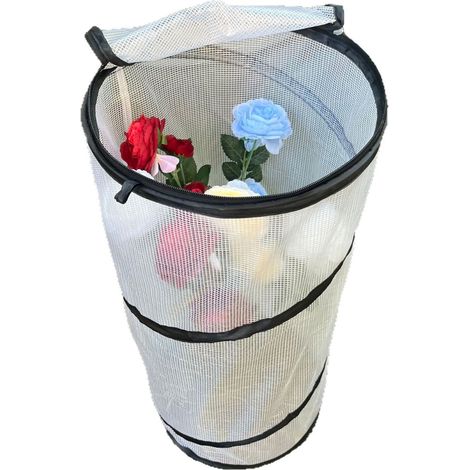 Mini serre pop-up blanche 30x60cm pour protection hivernale des semis et légumes, housse anti-gel instantanée et portable (1/5)