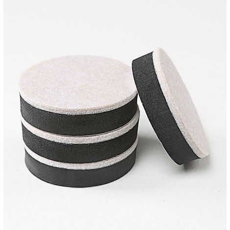 Rehausseurs de Fontainebleau Meubles Table Pied 4 Pièces Diamètre : 63,5 mm Hauteur : 16,5 mm Rehausseurs de Lit Peut être Utilisé en Piles Hauteur Accrue Silencieux et Résistance à l'usure (1/5)
