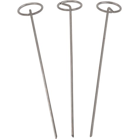 Piquets fixation – Lot 100 – Dôme – Acier – 15 cm – Jardin – Toiles – Barrières – Patios – Anti-érosion – Faciles – Durable – Pratique (1/4)