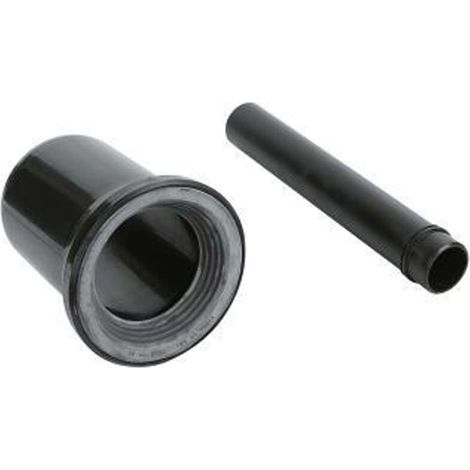 Jeu de fixation et de raccordement pour WC 37104 pour WC mural, manchon de vidange 110 mm, noir (1/3)