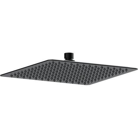 Signature React Ultraslim Square Shower Head 250mm x 250mm - Matt Black