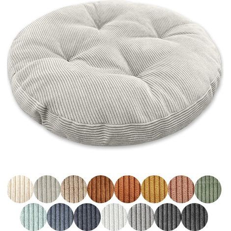 Coussin de Chaise Rond 35cm d'Épaisseur 6cm 1 Pièce Coussin de Sol Rond Coussin d'Assise Housse de Chaise Coussin de Chaise Rembourré Housse de Coussin pour Salon Bureau Salle de Conférence (1/5)
