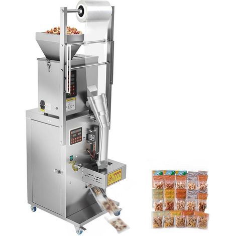 Machine de Remplissage et d'Emballage Automatique 3-200 g en Inox Doseuse Peseuse Scellage 3 Côtés SBF-200-V2 (1/5)