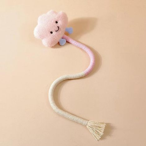 Cloud Shaped Kitten Teething Toy Soft Smooth Touch Effectively Improve Pets Random Biting Habit