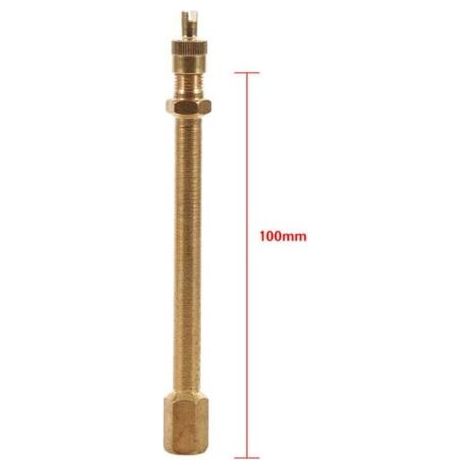 2 Adaptateur extension valve, Laiton M6x1mm, Anti-corrosion, Valve Schrader, Vélo moto voiture (1/4)