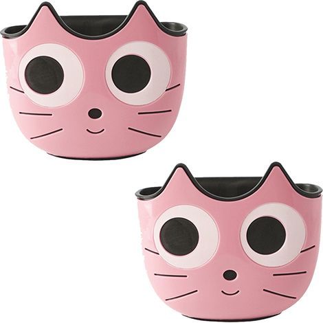 Schwammkorb mit Schlaufe, Hängeabtropfgestell für Spültischarmatur, Seifen-/Bürstenhalter, rosa (1/5)