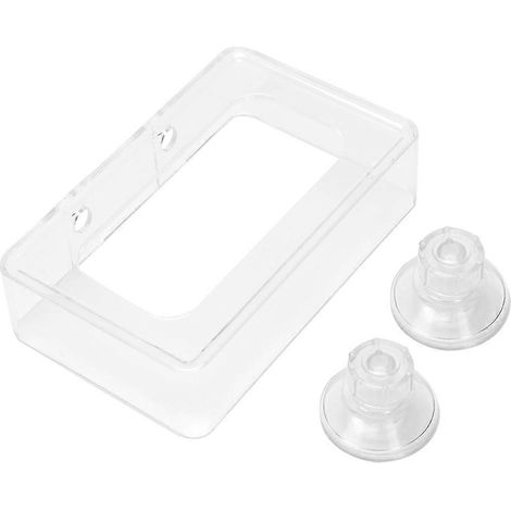 Futterring für Aquarien mit Saugnapf, einfach zu installierender Futterspender aus Acryl, Fischfutterring, Größe L (1/5)