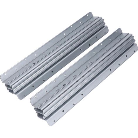 Schubladenschienen unter der Arbeitsplatte, untere Montageschienen 400-700 mm, maximale Belastung 120 kg, komplettes Set. (1/5)