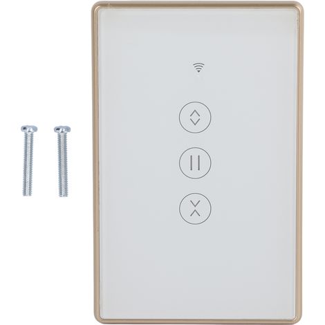 Interrupteur intelligent WiFi pour rideaux, variateur standard compatible Tuya, cadre métallique, 95-250V (1/5)