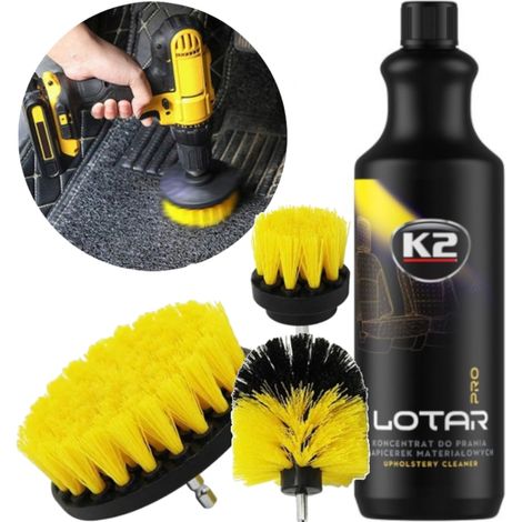 Agente líquido K2 lotar PRO + cepillo para lavar y limpiar tapicerías de asientos. (1/5)