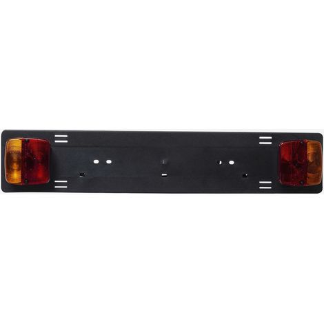 Support plaque immatriculation, voiture avec feux - Peraline