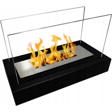 Freistehender Bio-Kamin 36 x 18 x 22 cm Home Black Strukturmatte (1/5)