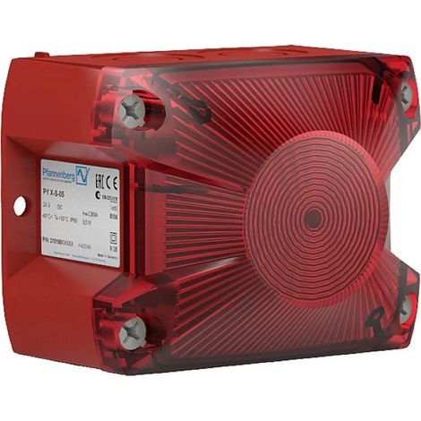 [NEUWERTIG] B-Ware Pfannenberg Blitzleuchte Signalgeber Blitzlicht Py X S 05 24 Dc Rd M12 3000 Rot