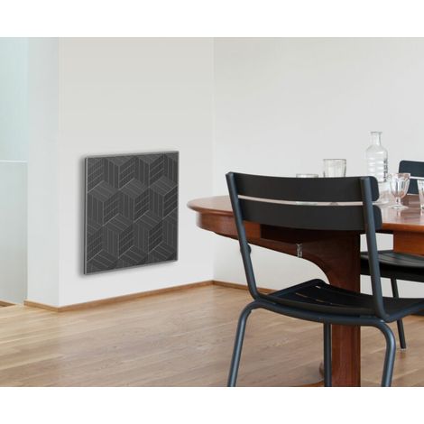 ICONIC KUBES 4 ANTRACITE HORIZONTAL 1000W