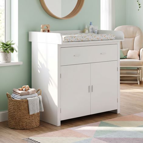 Cómoda Starler con cambiador desmontable 1 cajón 104x96x77 cm - (1/5)