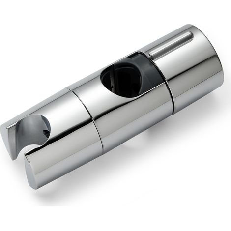 Support Pommeau de Douche Réglable de 19 à 25 mm de Diamètre, ABS Support Douchette, Support de Douche pour Barre Réglable, Porte Pommeau de Douche, Chromé (1/5)