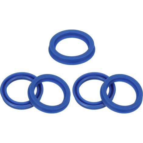 Radial Joint UN 28mm ID x 36mm OD x 6mm Width, PU Oil Seal for Bearing Shaft Industrial Pump Piston Cylinder, Blue (1/5)