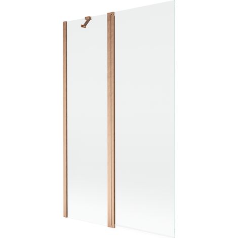 Mexen Mist mampara de ducha de 2 paneles 110 x 150 cm, transparente, cobre cepillado - 8A9-110-011-65-00 (1/5)