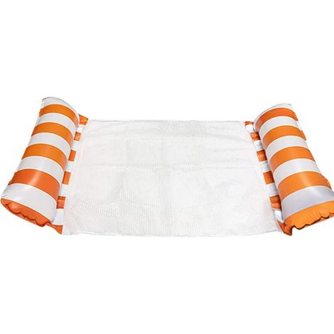 Hammock Gonflable - Lit Flottant Eau - Chaise Flottante Piscine - Soutien Tête et Pieds - PVC Haute Densité - 2 Pièces (1/5)