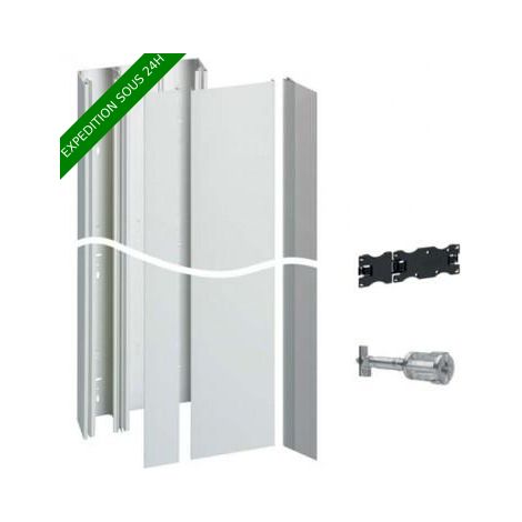 Hager – Pack GTL 13 modules – Gaine technique logement avec fixation quickfixe – Tunnel de séparation NF C 14-100 et NF C 15-100 – Espace câblage supplémentaire