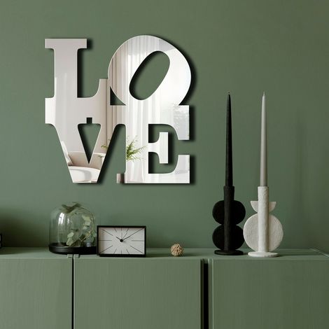 Espejo decorativo, espejo de pared, accesorio para el hogar. (1/3)