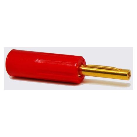 Fiche banane 4 mm RS PRO Rouge Mâle 16A 50V ( Prix pour 1 )