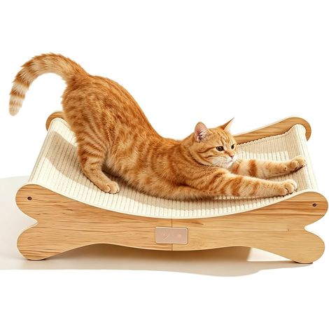 Griffoir en sisal pour chat avec design incurvé à 160° (1/5)