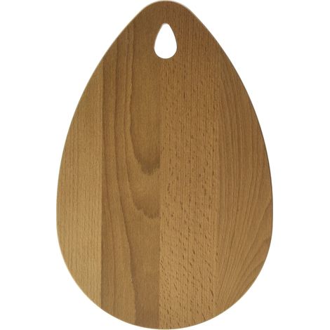 Fackelmann 521765 Planche Faggio Ovale, Legno, Marrone, 21 x 12 x 1 cm