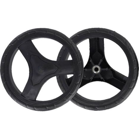 Lot de 2 roues de rechange pour caddie de courses - 170 mm - Pour chariots de courses - Bagages (1/5)
