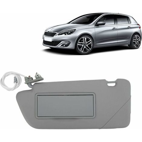 Enowelir Pare-Soleil de Voiture Pare-Soleil de Voiture 8163EG ABS Intérieur Pare-Soleil Remplacement pour Peugeot 2008 3008 301 308 308S 408 508 98158119ZQ (1/4)