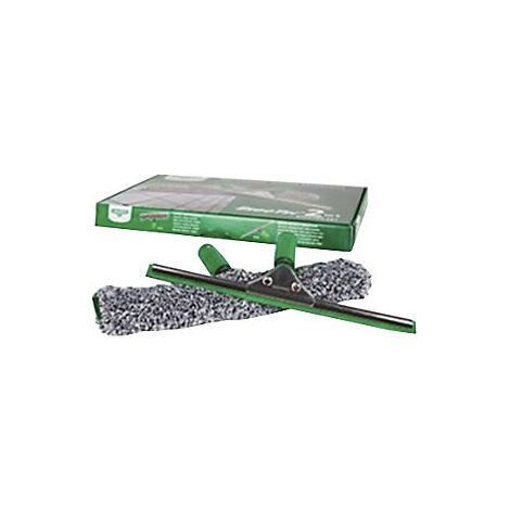 UNGER ErgoTec 2in1 Profi-Fensterreinigungs-Starterset mit Fensterwischer in 35cm