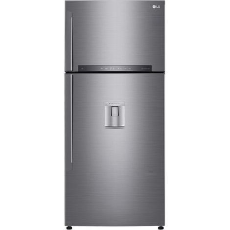 LG GTF744PZPED Frigorifero doppia porta, Classe E, 509L, Wi-Fi, Dispenser acqua, Inox (1/9)