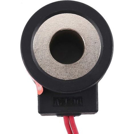 Bobine d'électrovanne 6352012 12 V CC, fils de 18 pouces, calibre 10A (illustré) (1/5)