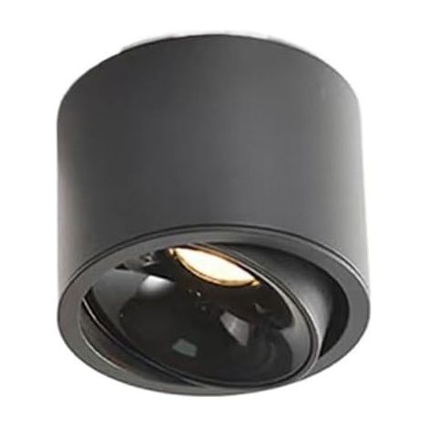 Tube lumineux rond ultra-mince de 10 W, montage en surface, angle réglable, lumière neutre 4000 K, idéal pour plafond, couloir ou balcon. (1/5)