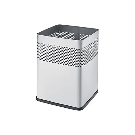 helit La dot Papelera cuadrada gris medio 18L