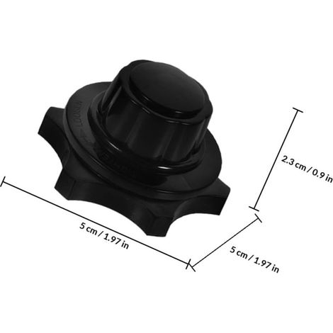 Ensemble 10 cache-écrous de ventilateur et écrous de ventilateur en plastique de rechange, noirs, pour la fixation et la réparation (1/4)