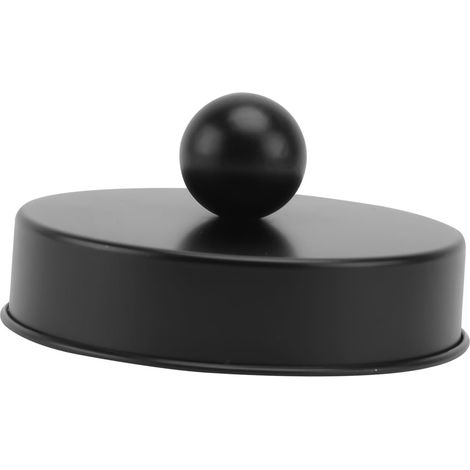 Couvercle bombé en inox de 70 mm pour bocaux Mason de 6,5 cm, noir, pour conservation et la conserve (1/5)