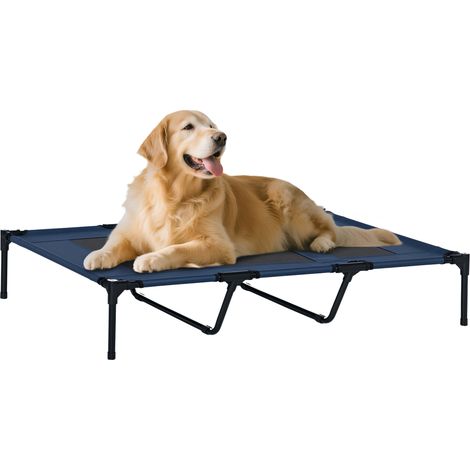 Lit, en tissu, bleu, 122 x 92 x 23 cm, pour maison et usage quotidien, couchage confortable, chambre enfant maison, format pratique (1/5)