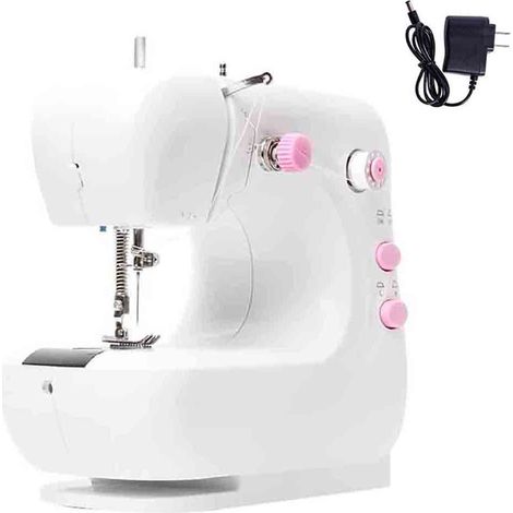 Machine à coudre mini - Pédales de commande double vitesse - Pour surjeteuse - Portable - 20 x 19 x 10 cm - 1 pièce (1/5)