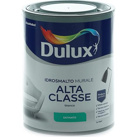 Dulux ALTA CLASSE Smalto Murale all'Acqua per Interni, Ottimo Camere e Soggiorni, 1 Litro, Satinato, 1L