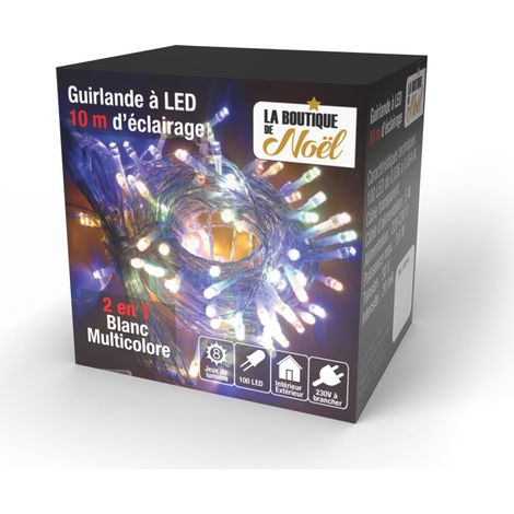 Guirlande lumineuse à LED multicolores - 10 mètres - SIZE/COLOR (1/2)