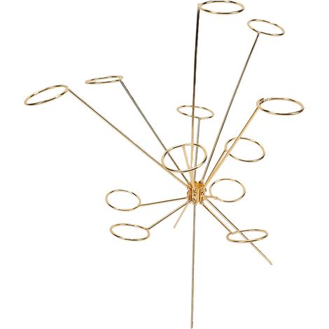 Supporto per fruttiera a effetto esplosivo, visualizzazione a 360 gradi, centrotavola creativo per casa, cucina, piano di lavoro, decorazione del tavolo da pranzo, oro (1/5)