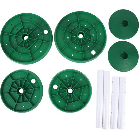 2 ensembles d'inserts de plantes à hauteur réglable avec trou de Drainage, rehausseurs de remplissage de jardinière pour l'intérieur du Pot de fleur, conteneur vert