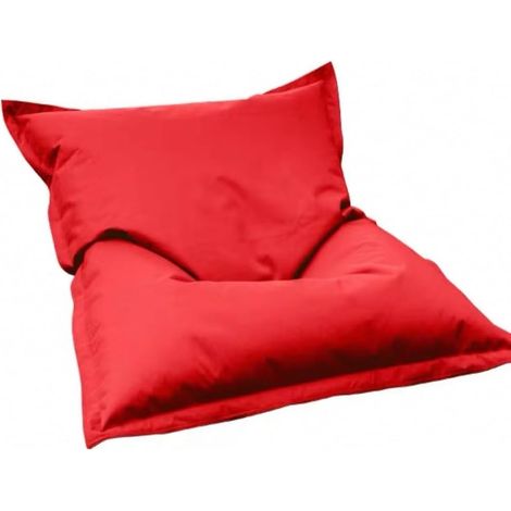 Housse Pouf Exterieur(sans Remplissage), Grand Confortable Côté, Haricot Paresseux, Impermeable Housse De Canapé Uniquement 140x180cm, Réutilisable La Natation(B-Red) (1/5)