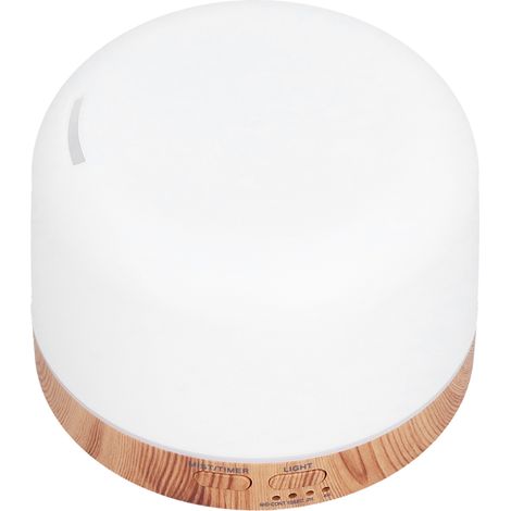 Diffuseur d'huiles essentielles 300 ml avec lumière LED à couleurs changeantes, humidificateur aspect bois pour la maison et la chambre, prise 100-240 V. (1/5)